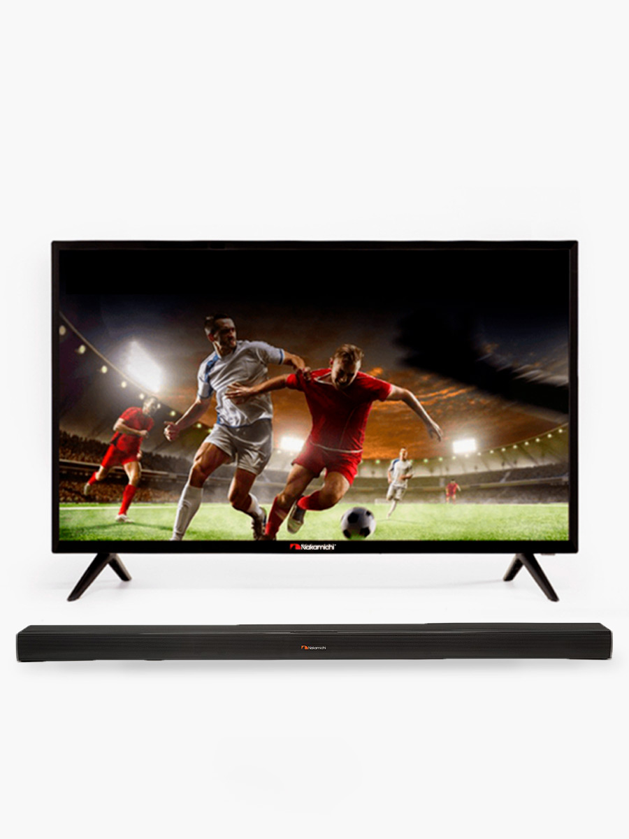 Combo Smart TV LED Nakamichi 32" NAK32HLC01+ Barra de Sonido Nakamich NK311
