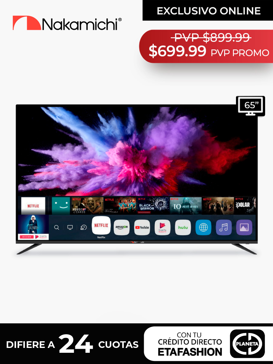 Smart TV LED Nakamichi 65" NAK65ULC01