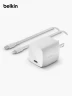 Cargador de Pared USB-C y USB-A Belkin 30W | Blanco
