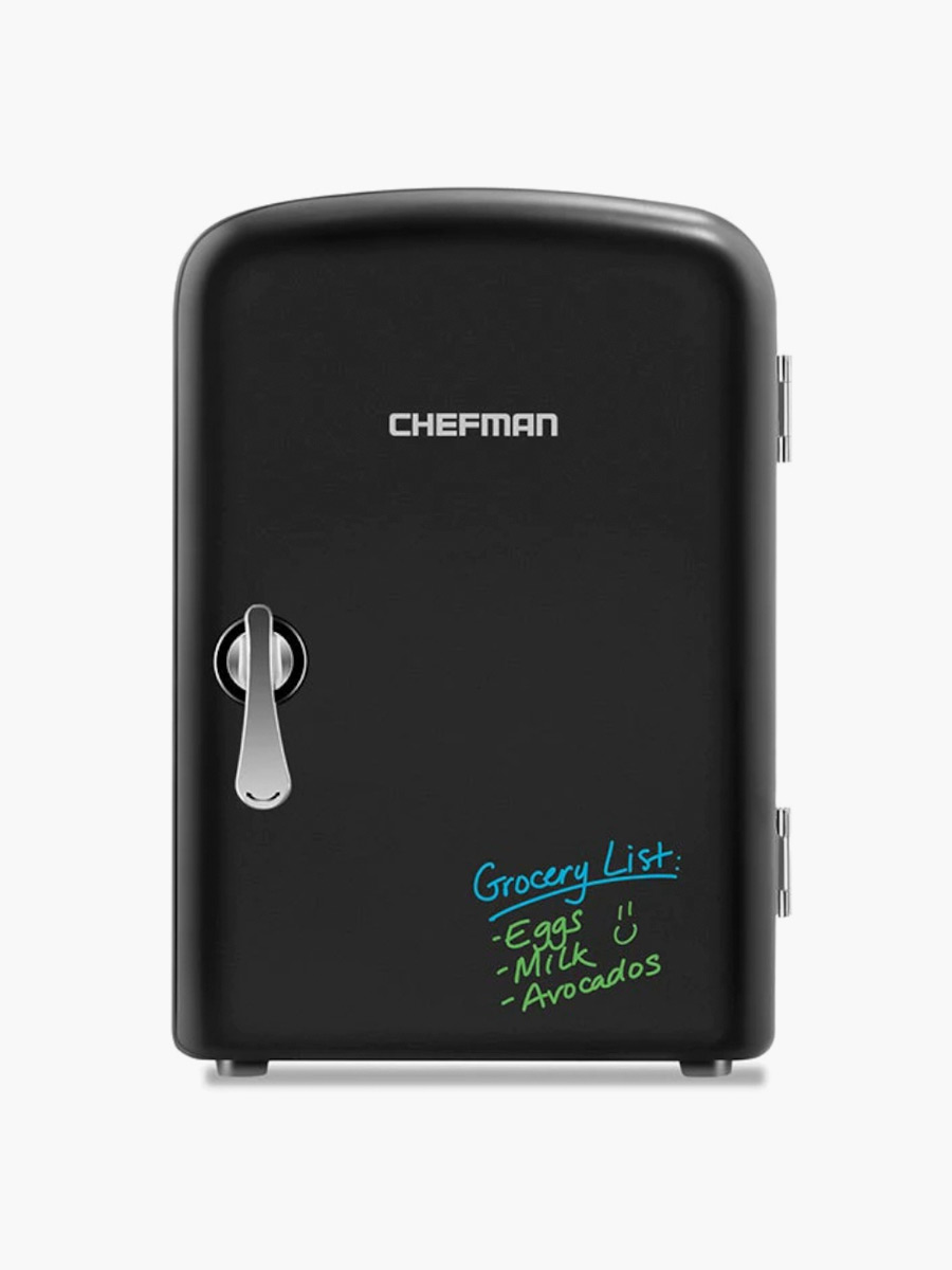 Mini Refri Chefman Portátil Puerta Pizarrón / 4 Lts