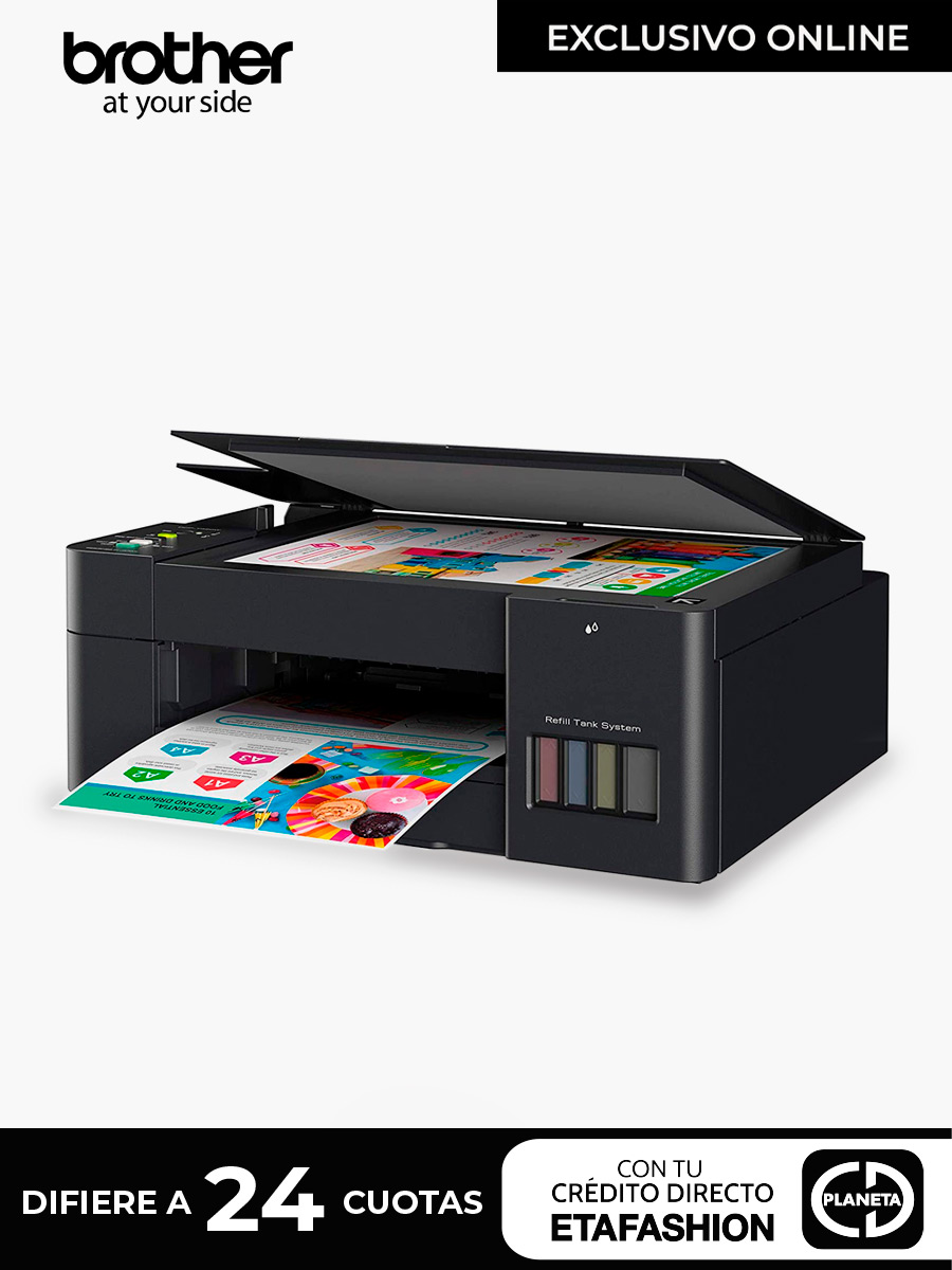 Impresora Multifuncional Brother Tinta Continua DCP-T420W Wifi 28 PPM y 11 PPM Color