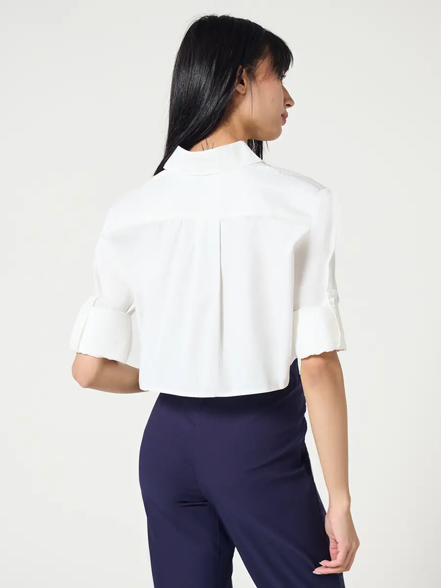 Camisa Crop - Taxi