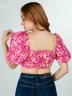 Crop Top Floreado - Taxi