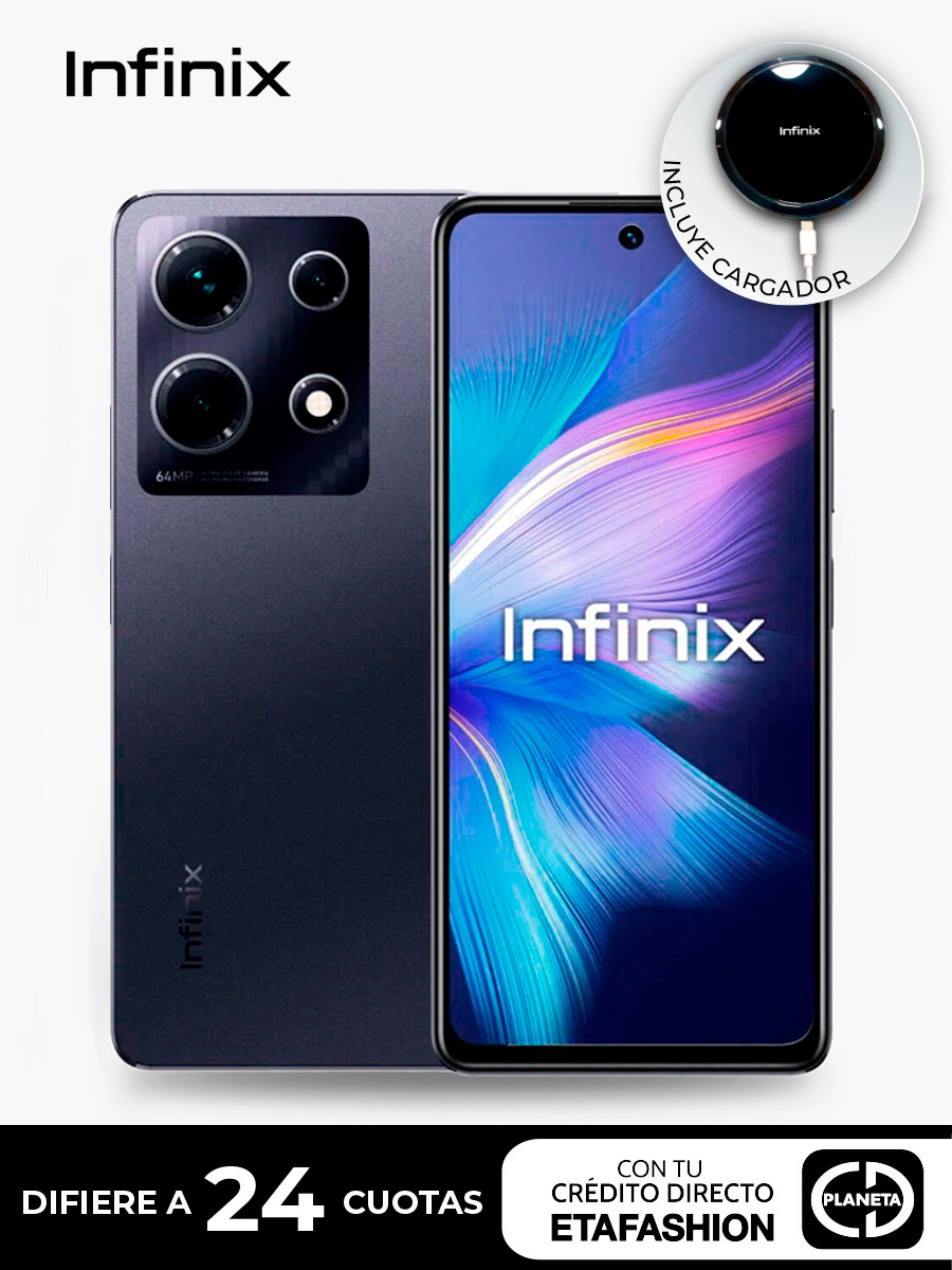 Celular Infinix NOTE 30 Pro 256 GB | Negro + Cargador Inalámbrico