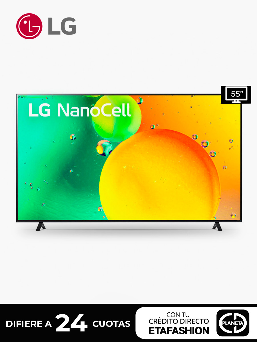 Smart TV LG 55" 4K 55NANO75SQA / Negro