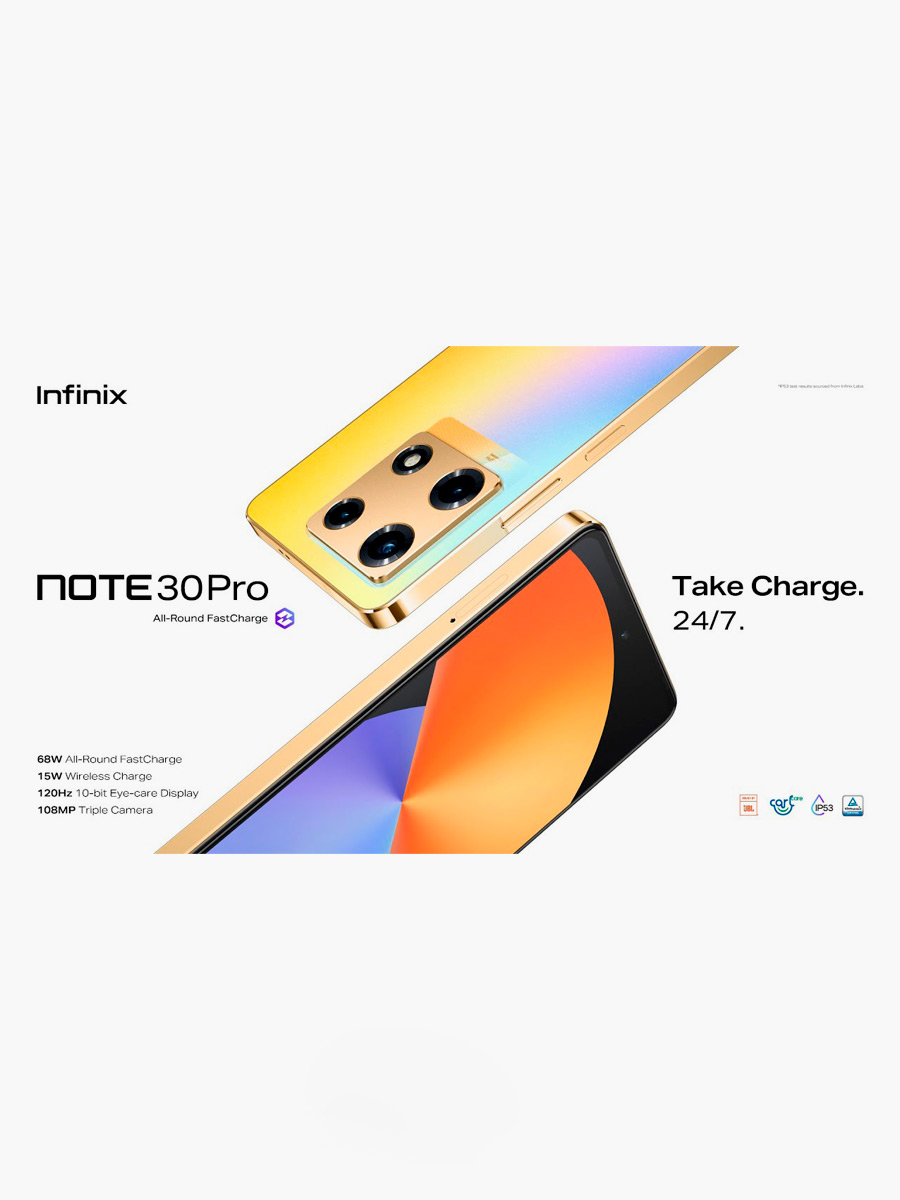 Celular Infinix NOTE 30 Pro 256 GB | Dorado + Cargador Inalámbrico