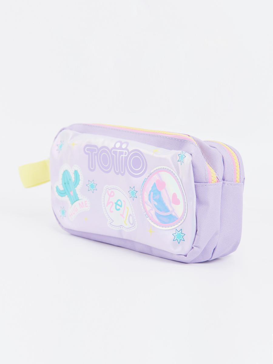 Totto - Cartuchera Emoji Purple