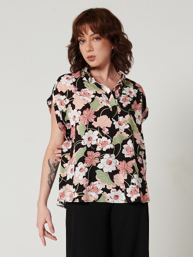Blusa con <em class="search-results-highlight">solapa</em> - Labelle