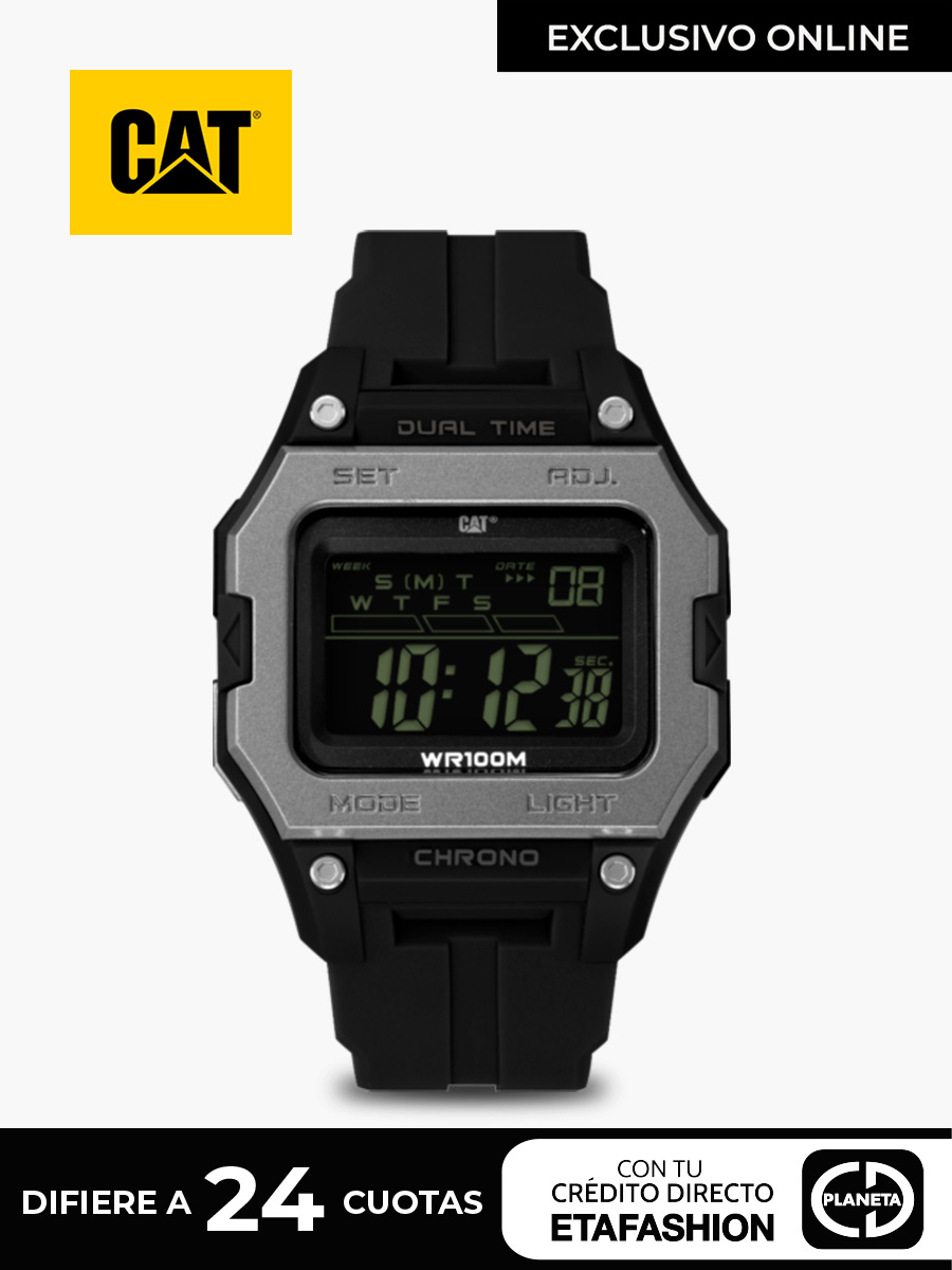Reloj Digital Caterpillar Square / Negro