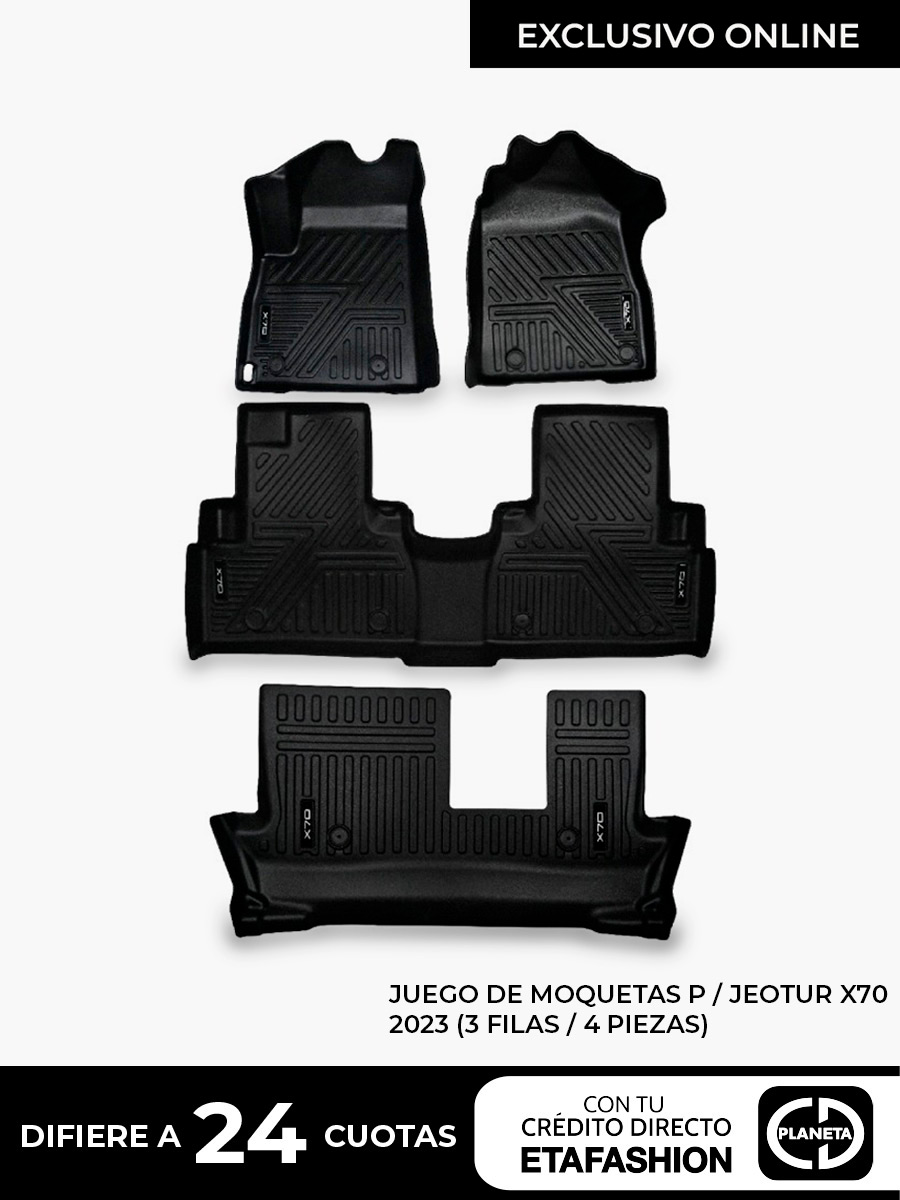 Moquetas Termoformadas 3 Filas Jetour X70 2023 | 4 Piezas | HIDRATACION ...