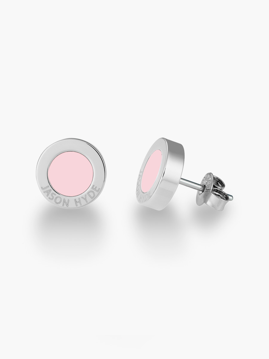 Aretes Jason Hyde Chip Rosa Océano | Acero Inoxidable