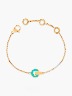 Pulsera Jason Hyde Chip Turquesa Nereida | Plata de Ley 925 / Laminado en Oro 18K