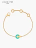 Pulsera Jason Hyde Chip Turquesa Nereida | Plata de Ley 925 / Laminado en Oro 18K