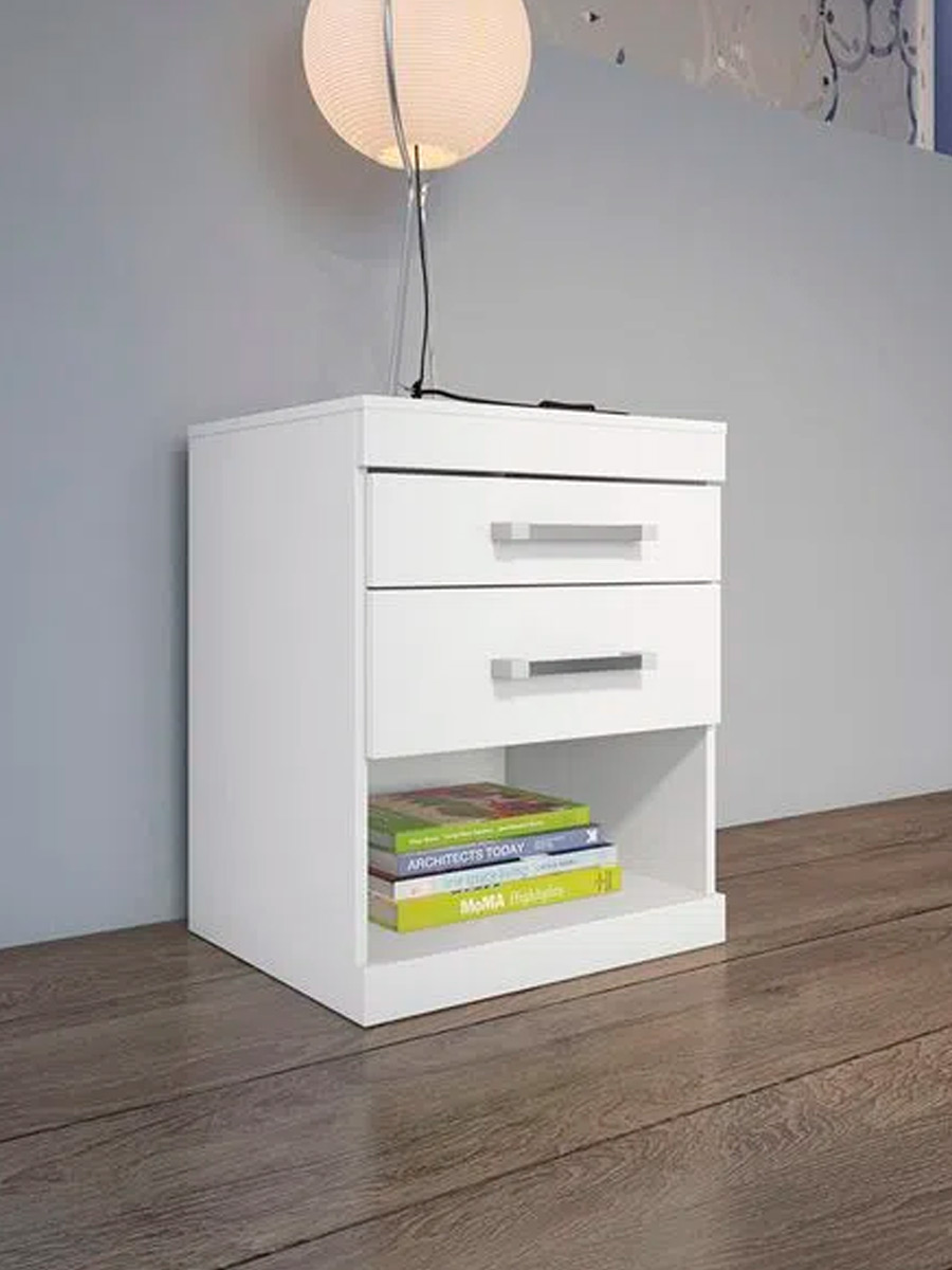 Velador Havana Plus Muebles el Bosque | Blanco