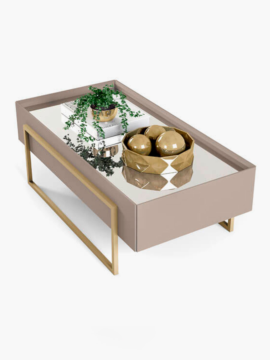 Mesa de Centro Pilar Muebles el Bosque | Gris