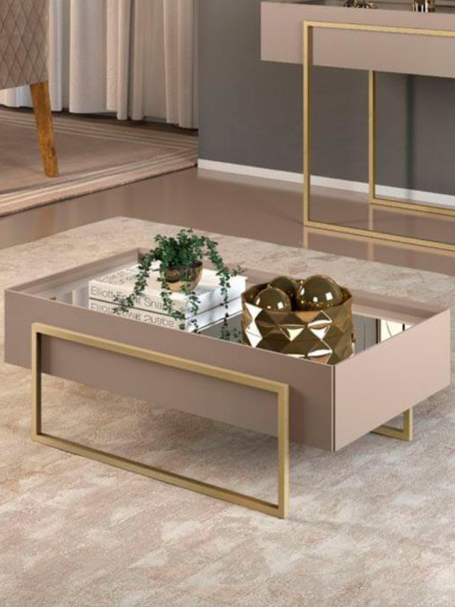 Mesa de Centro Pilar Muebles el Bosque | Gris