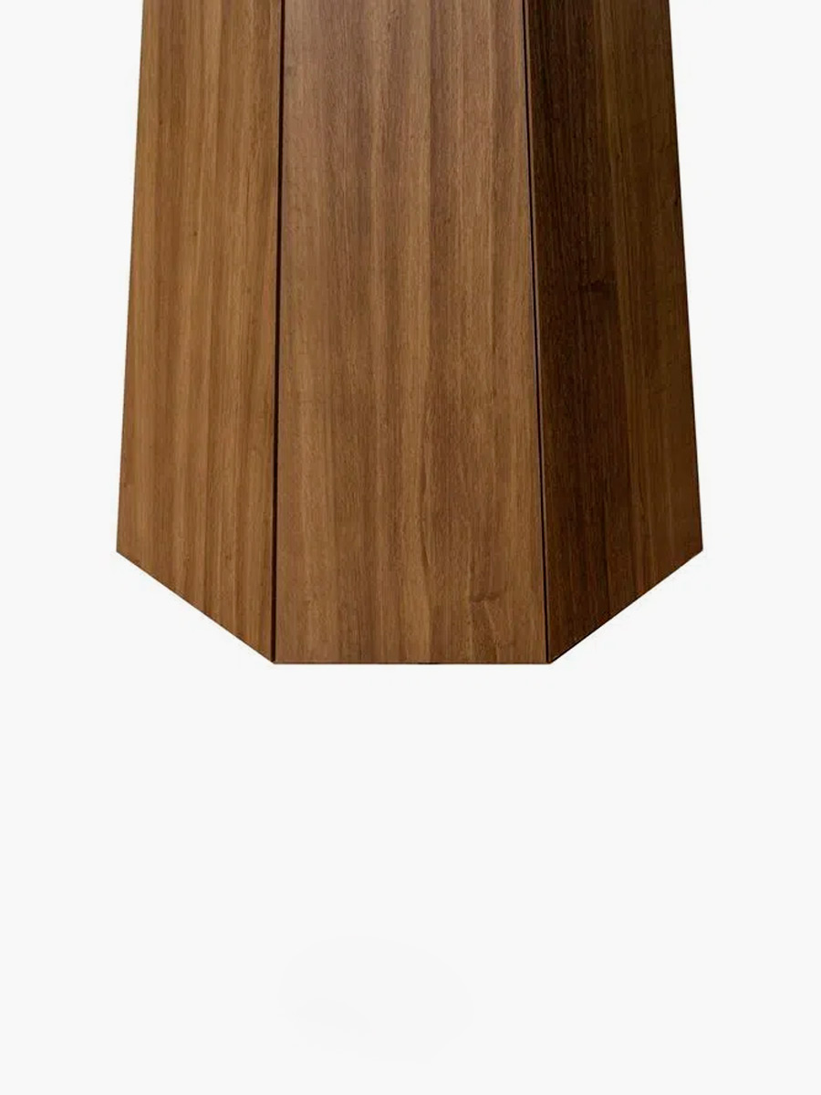 Mesa de comedor Isis redondo Muebles el Bosque | Café / Blanco