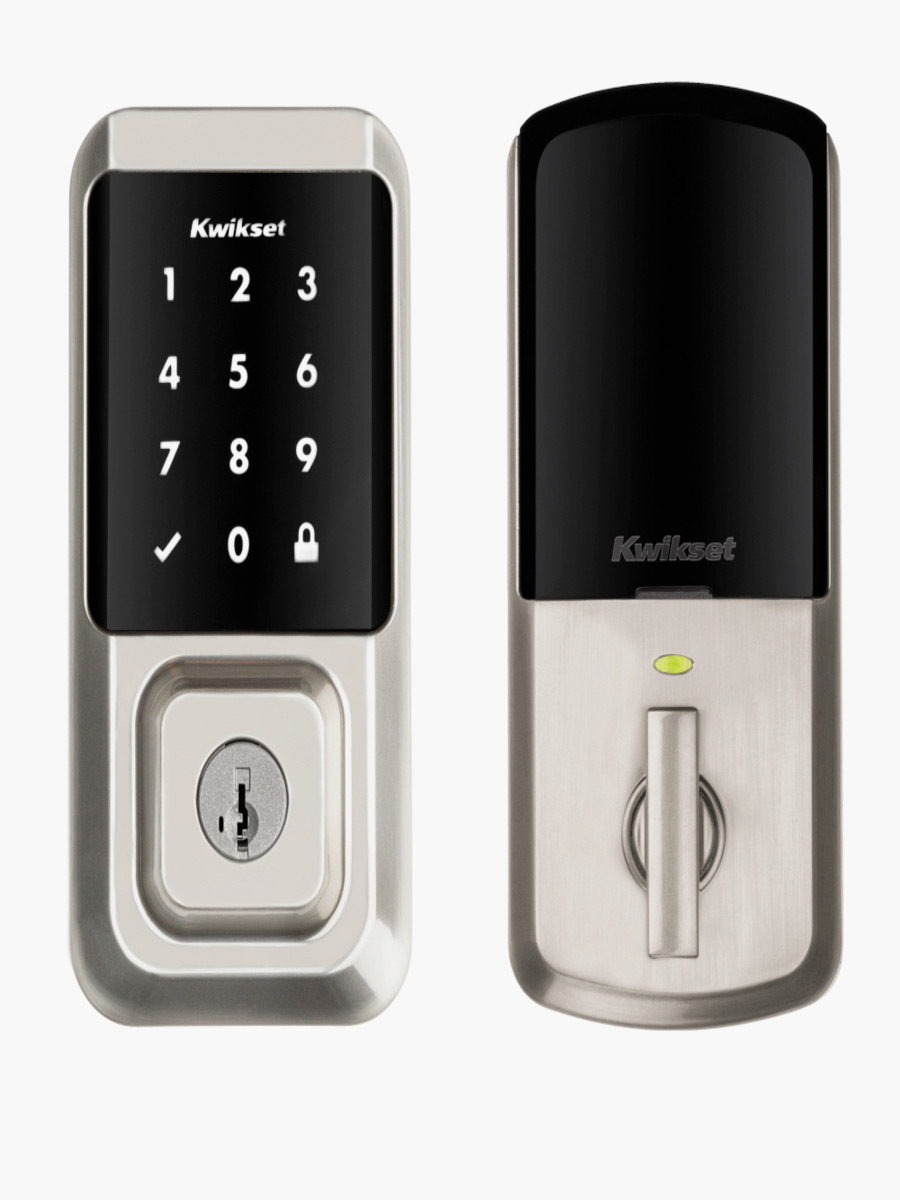 Cerradura Kwikset Halo Smart con código - 250 Táctil | Negro / Silver