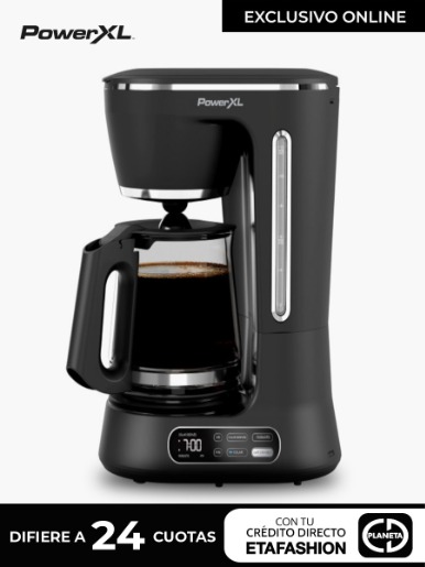 Cafetera Programable Power XL 12 Tz | Negro