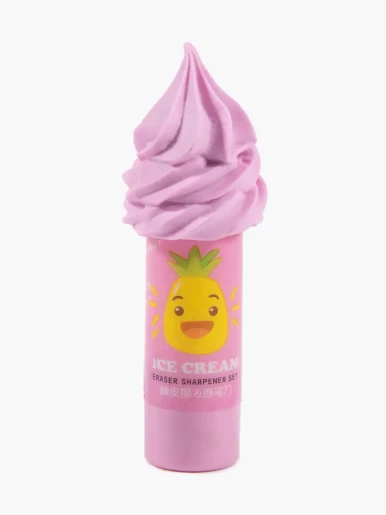 Sacapuntas + Borrador de Helado 2 en 1