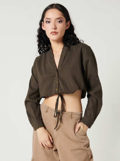 Camisera Crop Anudada - Navigare