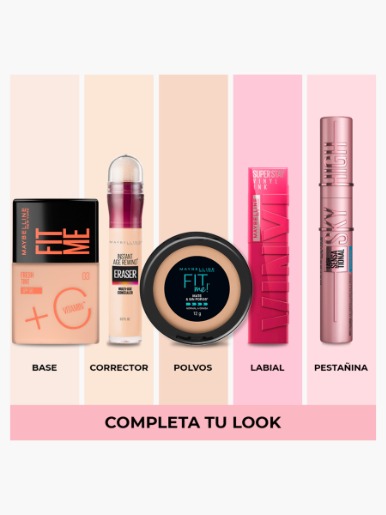 Base <em class="search-results-highlight">Maybelline</em> Fit Me SPF50 Medio Claro 02