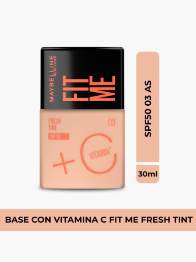 Base <em class="search-results-highlight">Maybelline</em> Fit Me SPF50 Medio 03