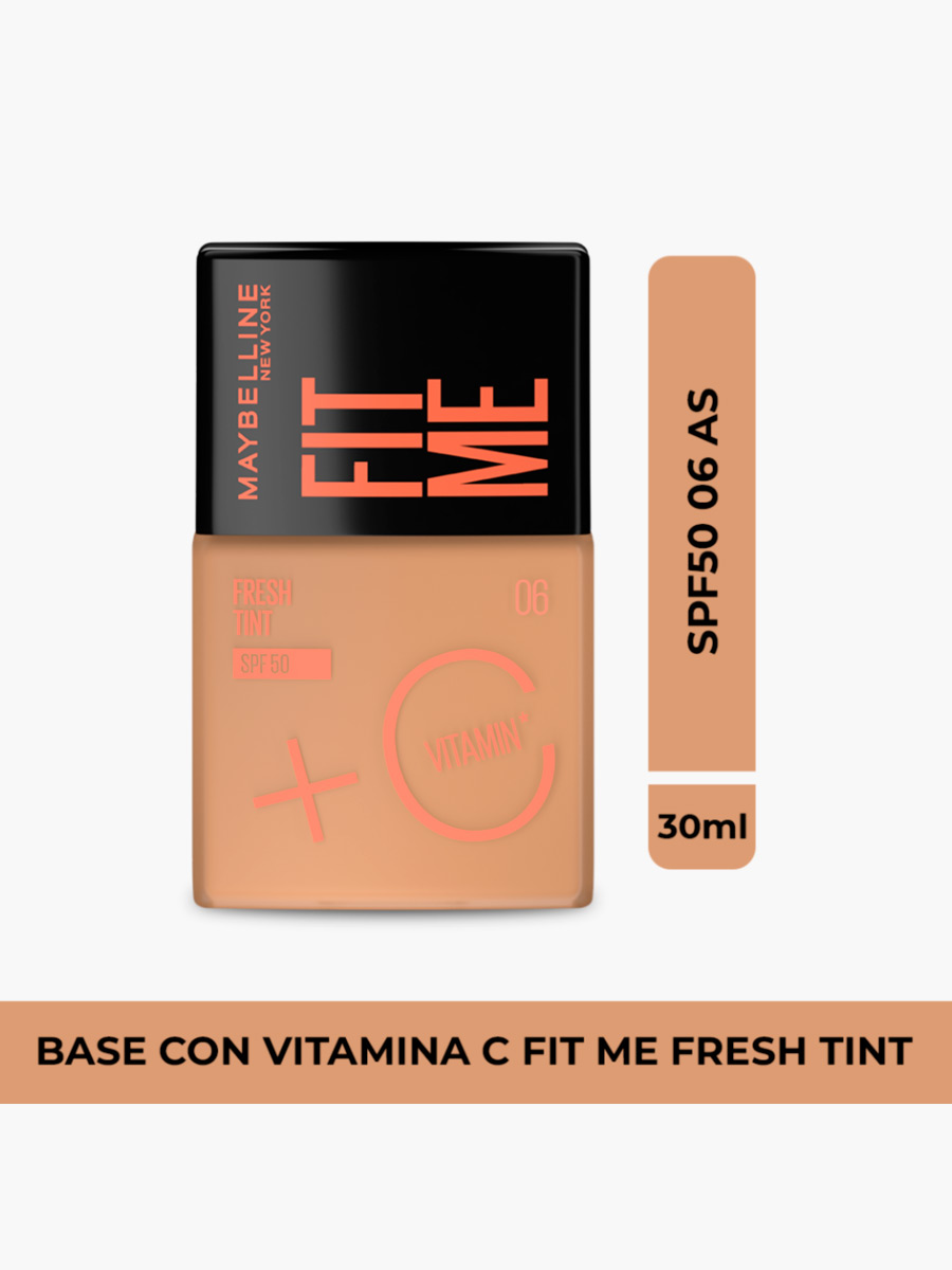 Base Maybelline Fit Me SPF50 Café Claro 06