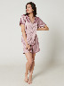 Pijama Satinada Blusón + Short