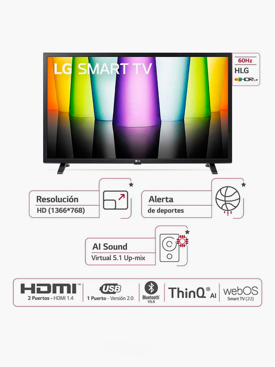 Smart TV LG HD 32'' ThinQ