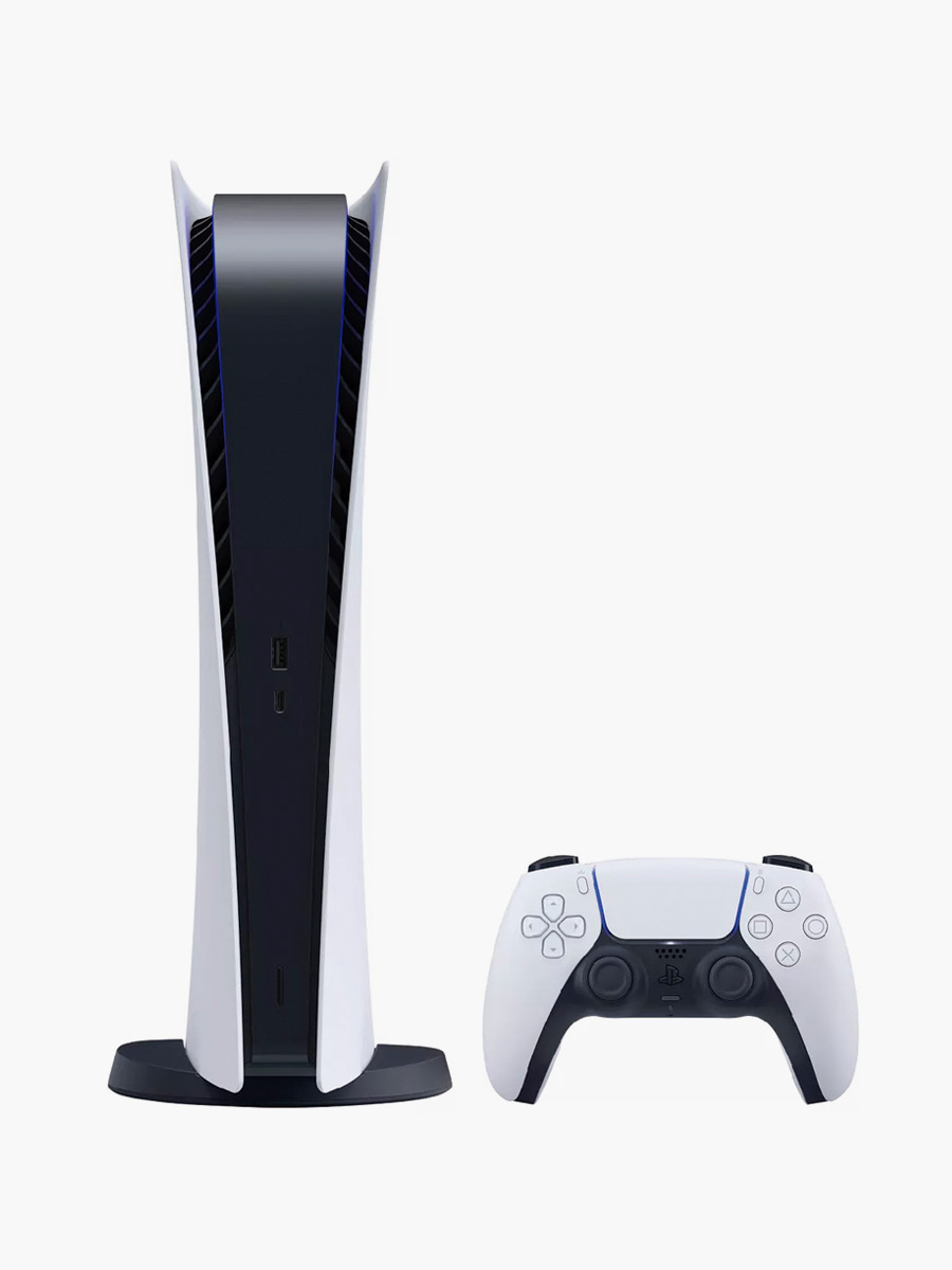 Play Station 5 Digital 825GB + Audífonos Hiperx | Blanco