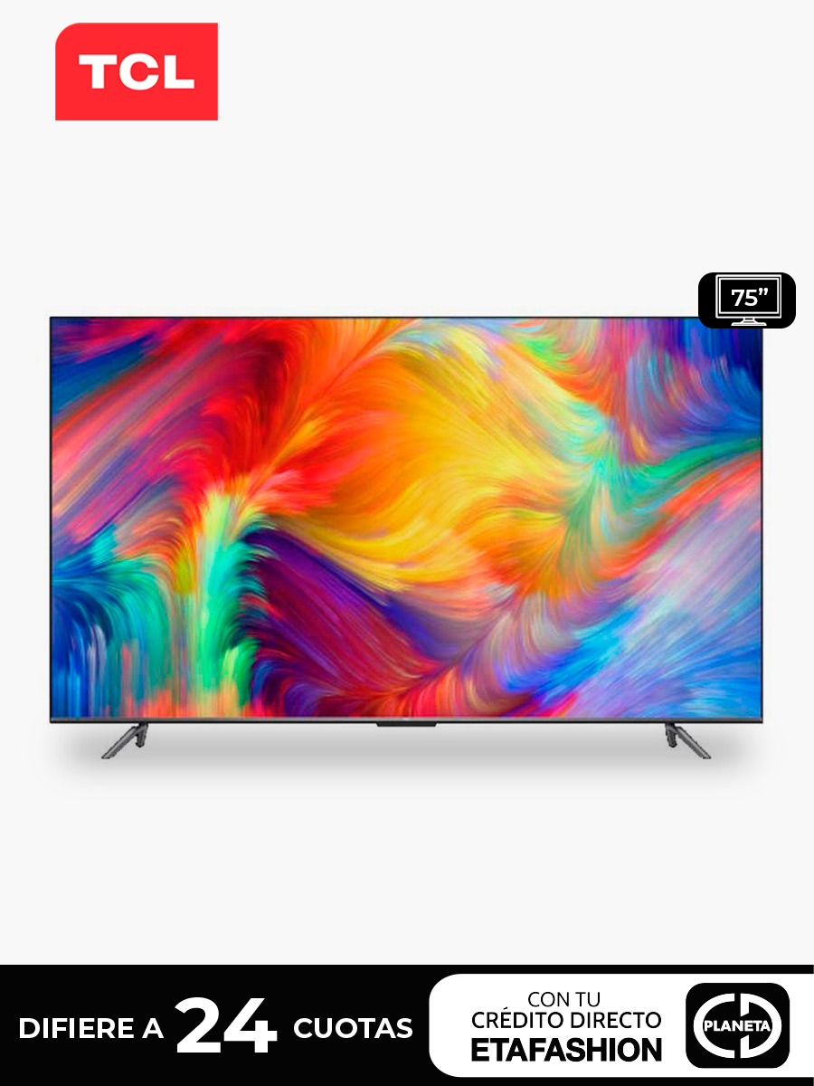 Smart TV TCL 75" Google Tv 4K
