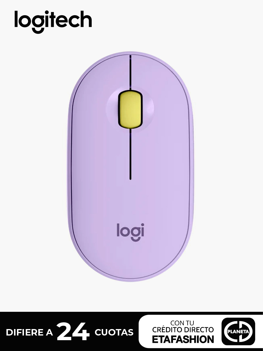 Mouse Logitech M350 Inalámbrico | Morado