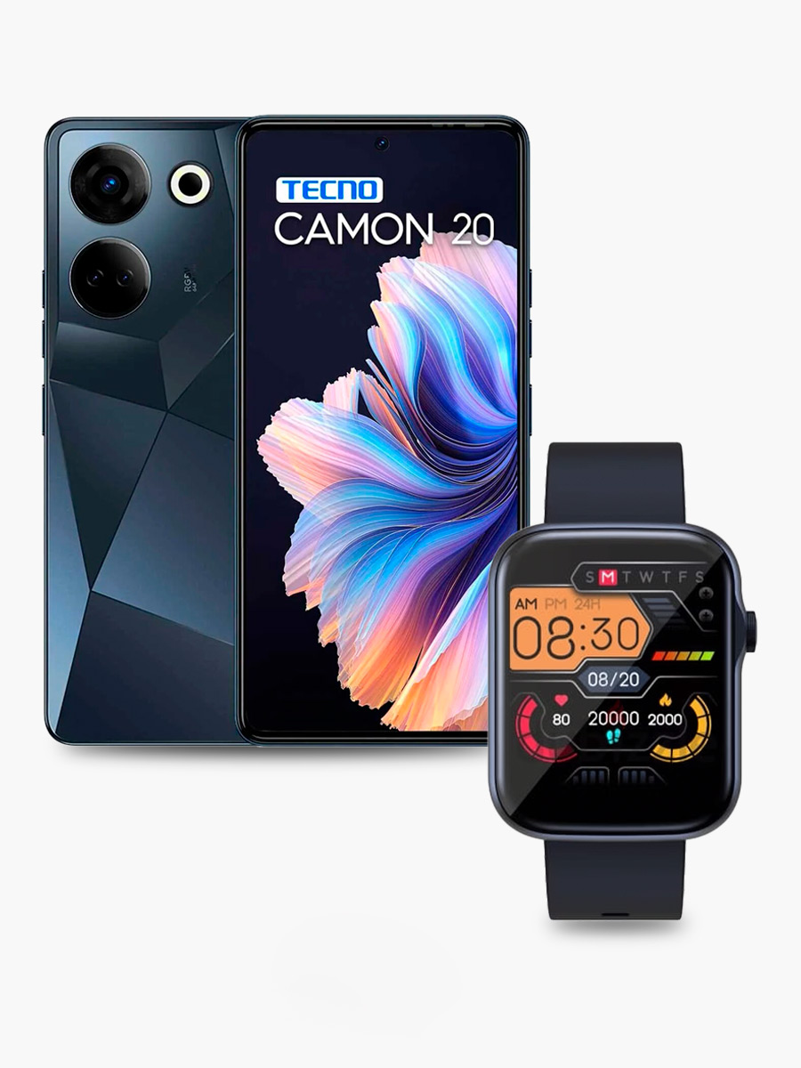 Combo Celular Camon 20 256GB + Reloj Tecno Watch2