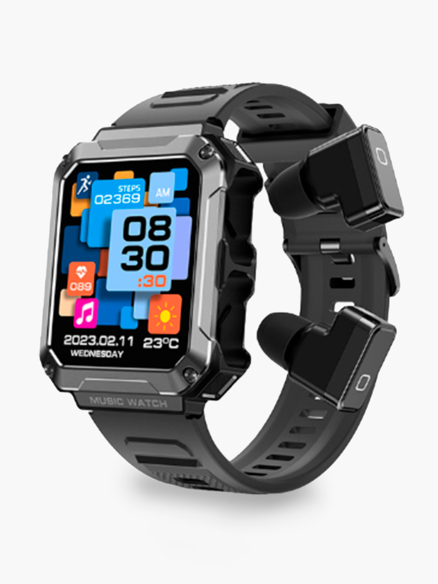 SmartWatch cuadrado con audífonos Summit |