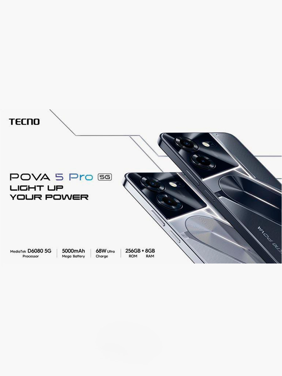 Celular Tecno POVA 5 PRO 256GB | Gris