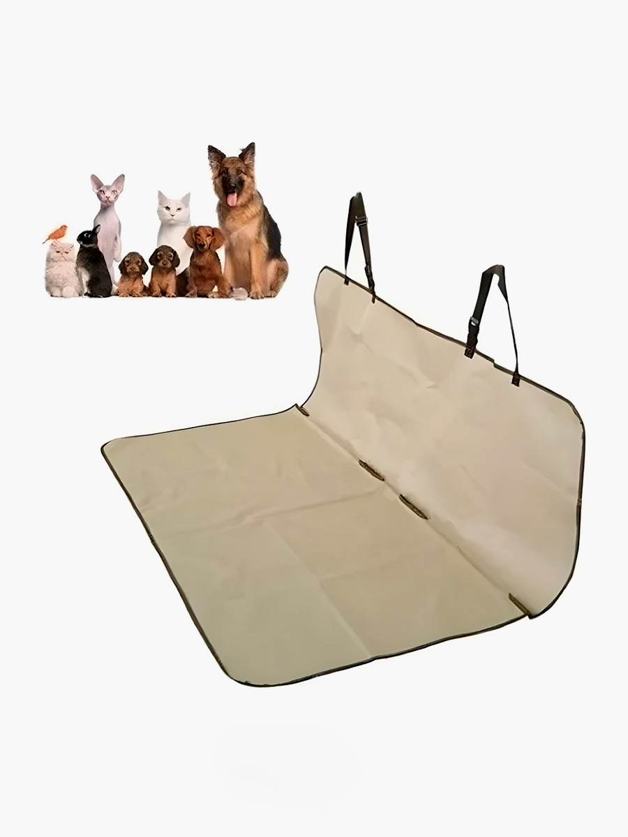 Cobertor para mascotas de auto | Café Claro