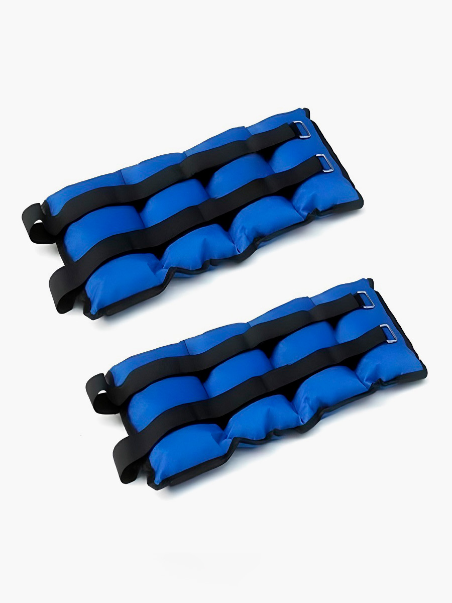 Pesas tobilleras deportivas ajustables forradas con protección 2 kg