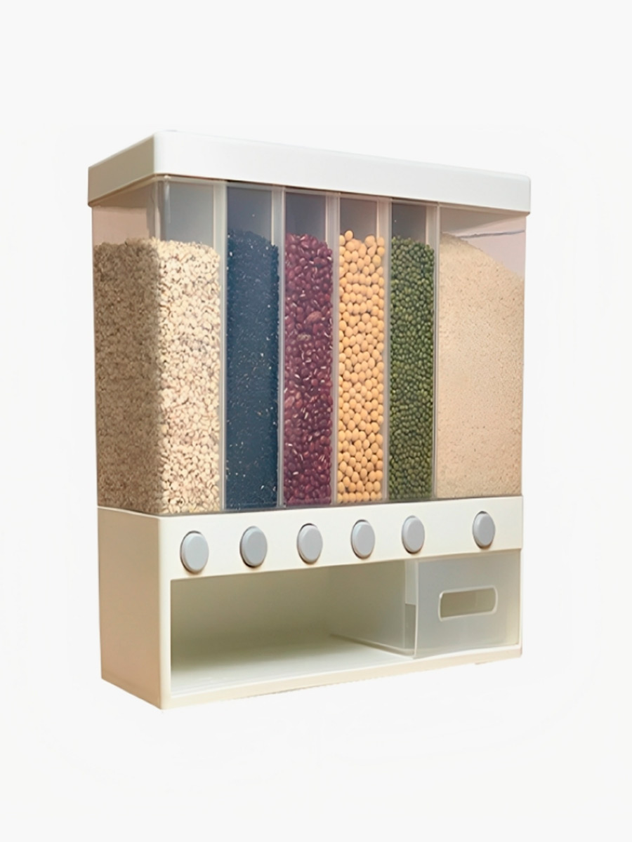 Organizador de cereales con 6 compartimentos