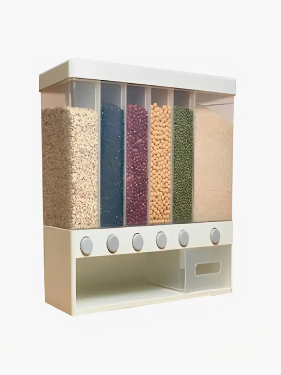 Organizador de cereales con 6 compartimentos