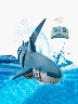 Tiburón con control remoto | Azul