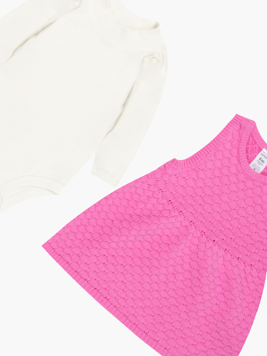 Carter's - Conjunto Body Manga larga + Vestido