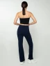 Pantalon rib corte bota manga