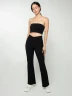 Pantalon rib corte bota manga