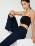 Pantalon rib corte bota manga