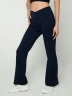 Pantalon rib corte bota manga