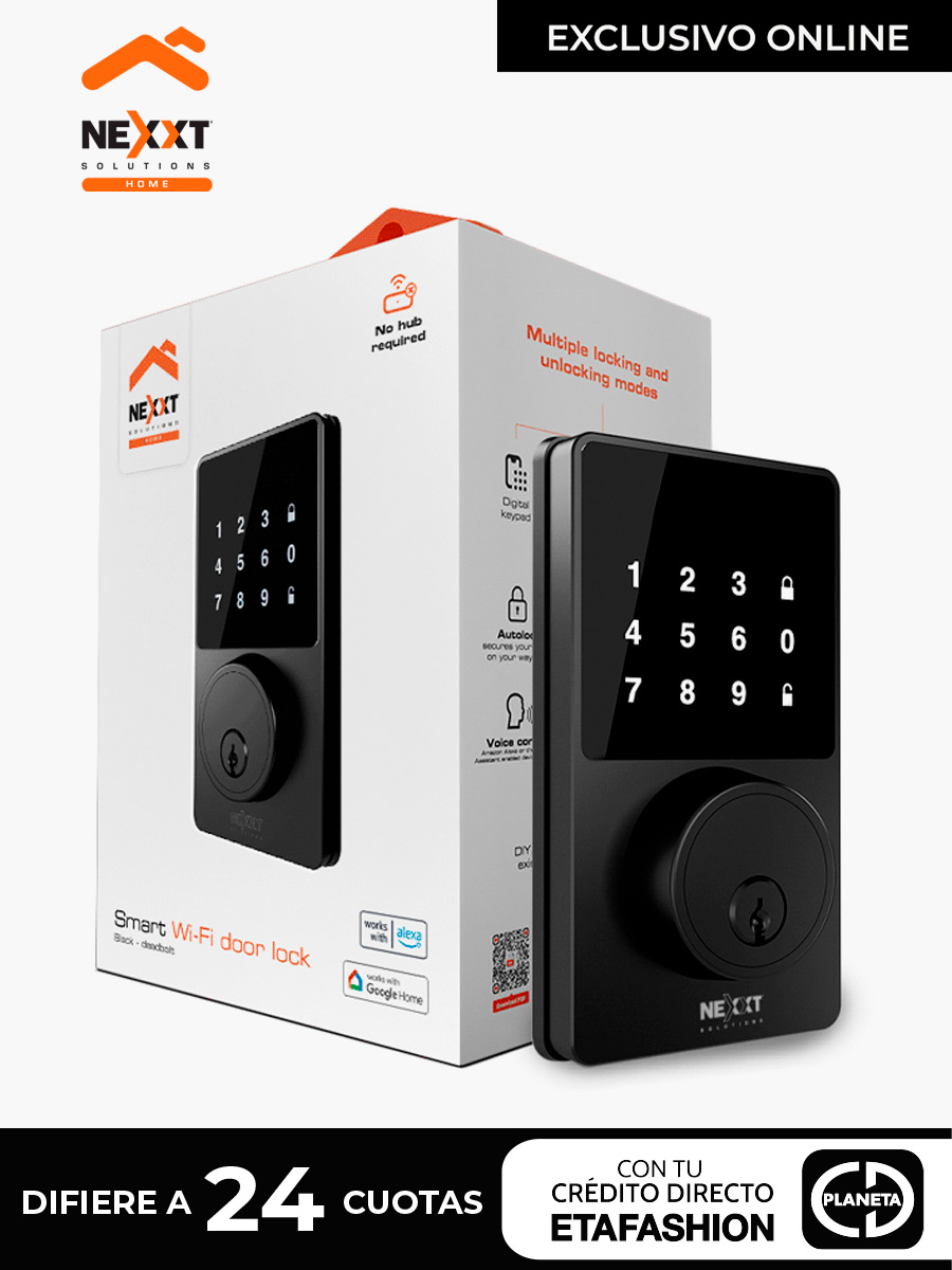 Cerradura Nexxt Inteligente con conexión Wi-Fi