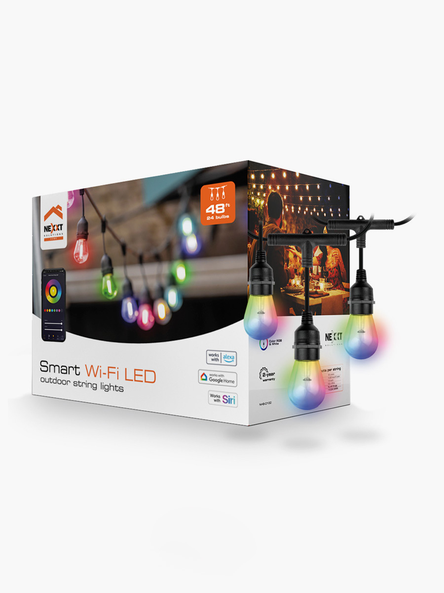 Guirnalda de luces inteligente Nexxt con conexión Wi-Fi