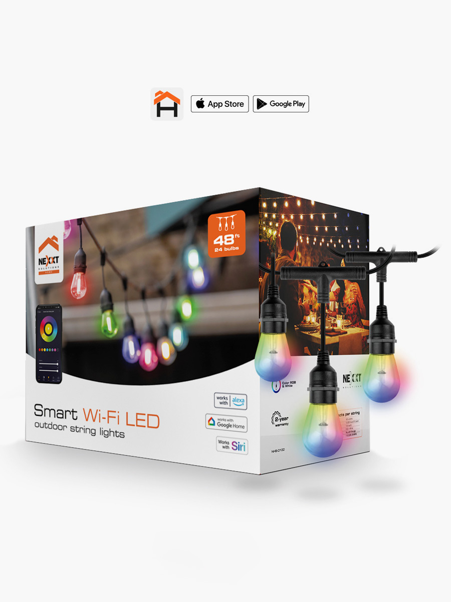Guirnalda de luces inteligente Nexxt con conexión Wi-Fi