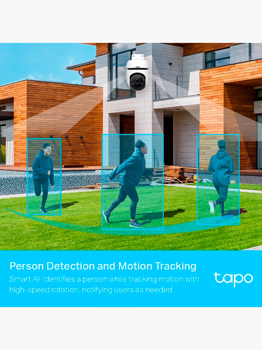 Cámara de Seguridad Tapo C500 TP-Link para exterior con rotación 360°